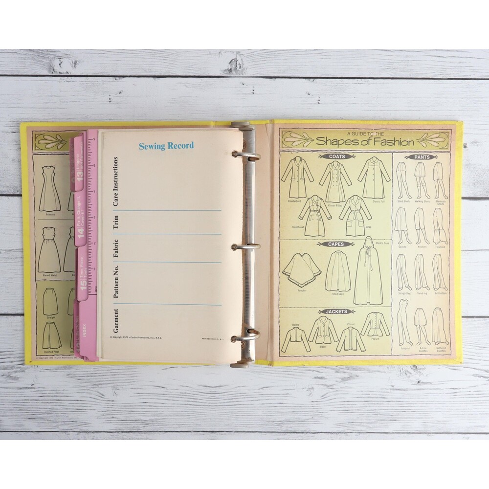 Vintage 1972 Complete Family Sewing Book | Sewing Reference Binder - Picture 5 of 7